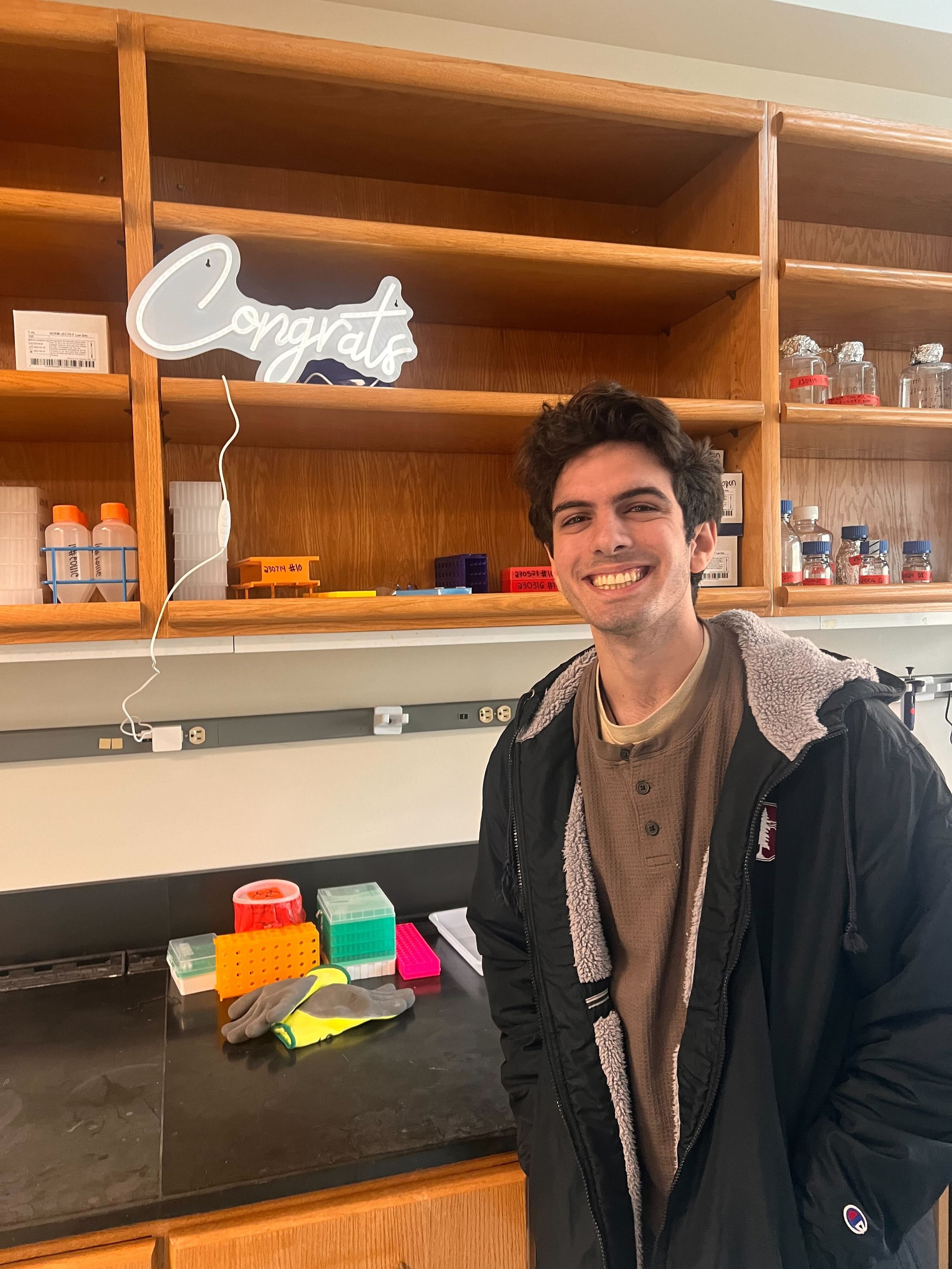 Sharaf Lab photo: 240216 Marc received BioX award!