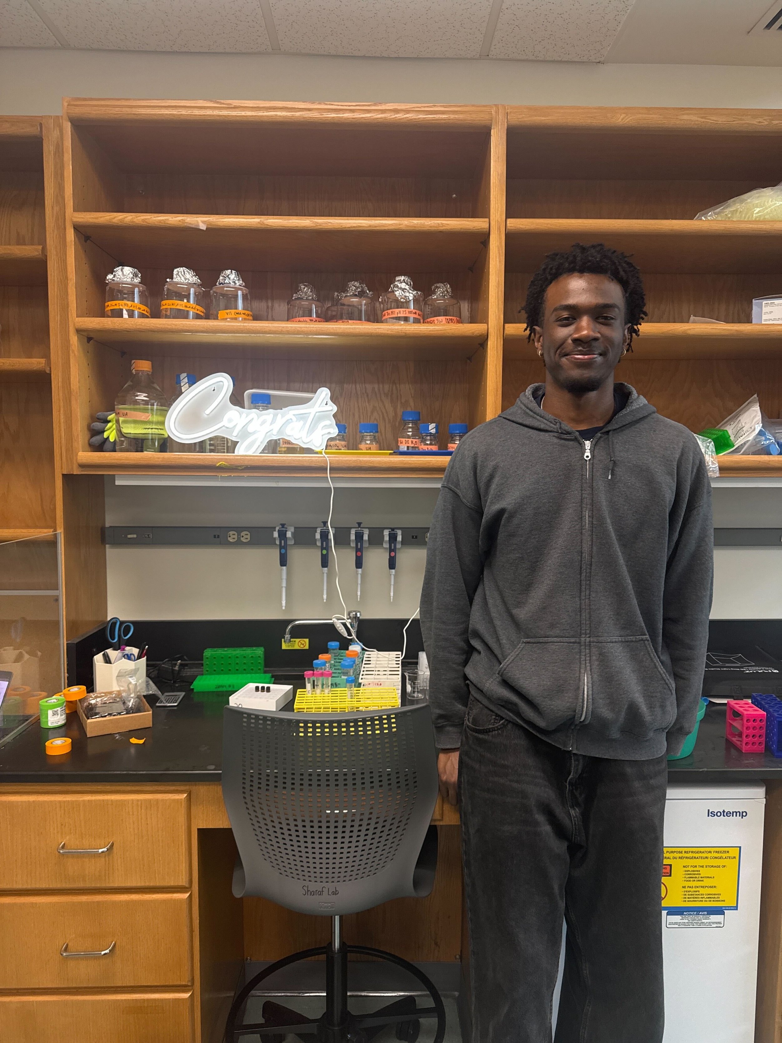 Sharaf Lab photo: 250206 Uchenna's Bio-X Fellowship!