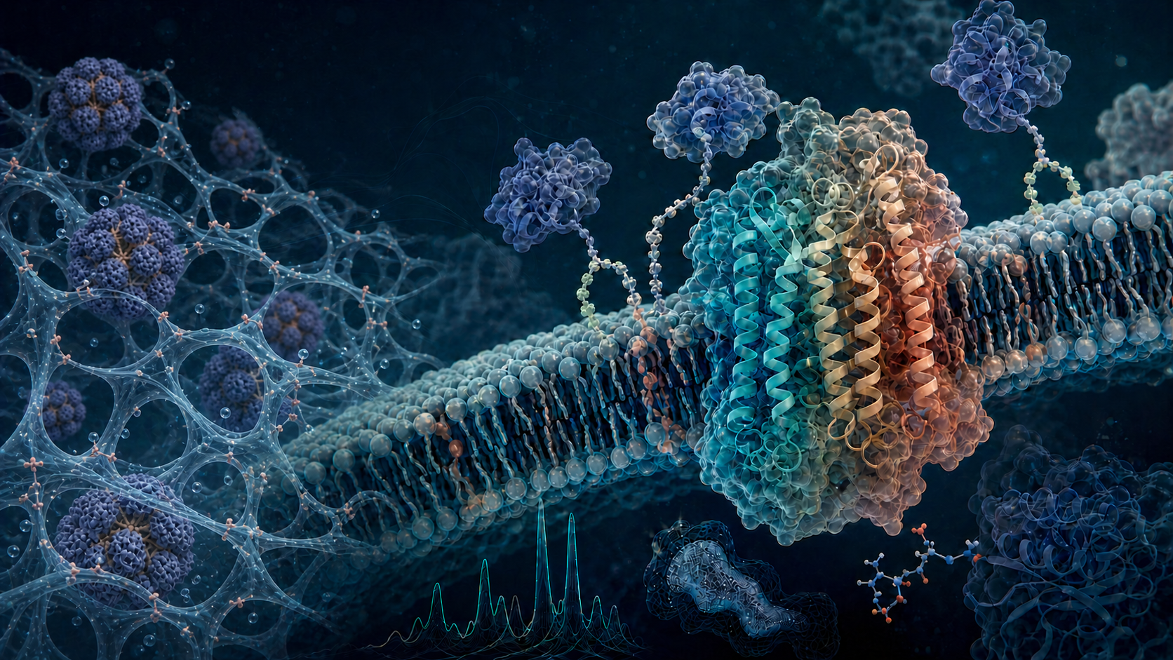 Molecular visualization of triacylated lipoproteins, a lipoprotein nanoparticle, and proteins interacting with a bacterial membrane